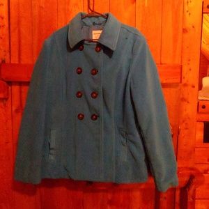 Teal Pea Coat
